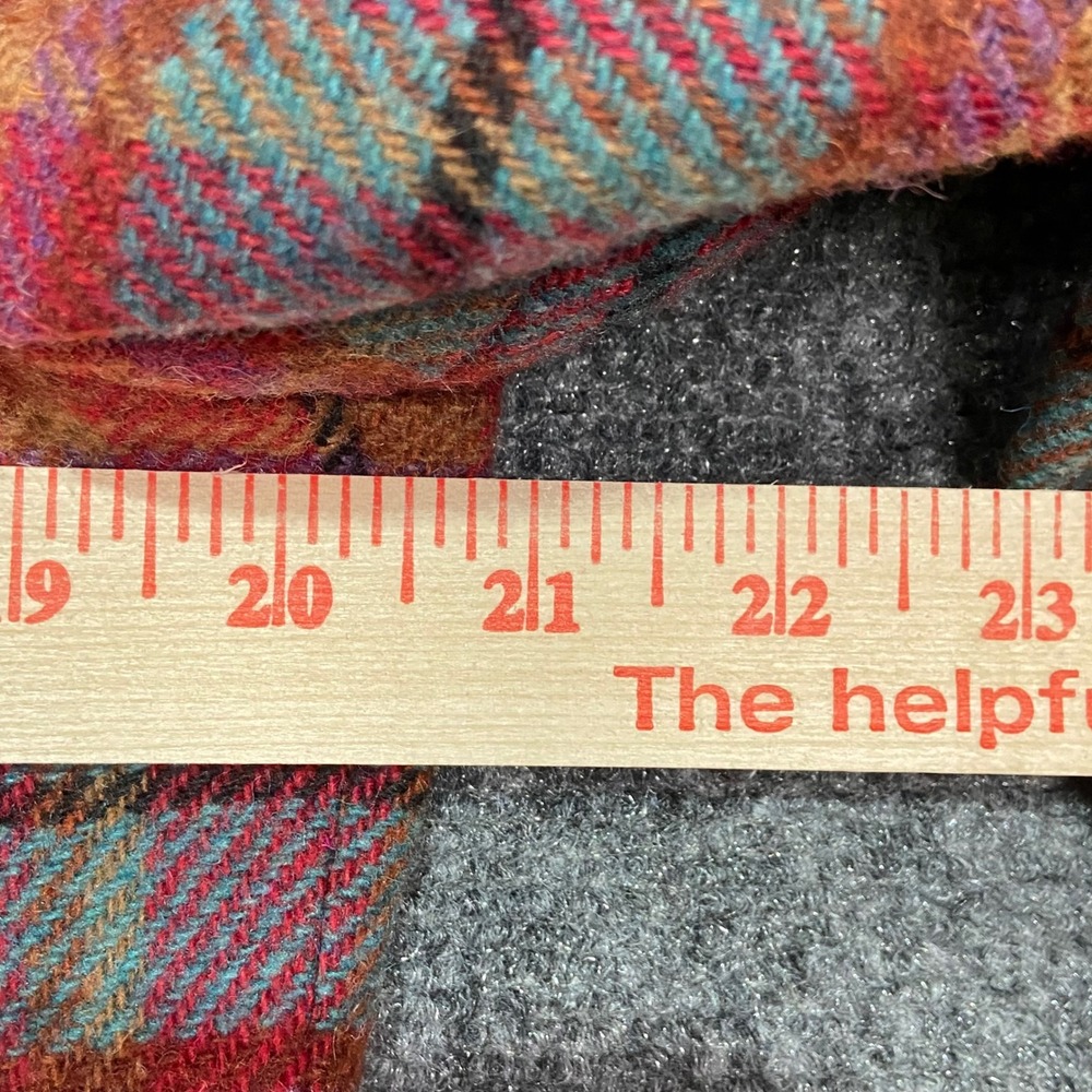 Vintage Jennifer Moore Blazer Women's Medium Multi-Color Plaid Wool Blend Jacket - Picture 7 of 11